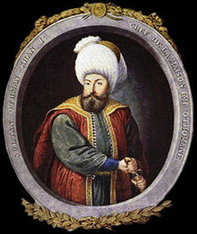 نقاشی ای از چهره عثمان یکم ، بنیادگذار دولت عثمانی