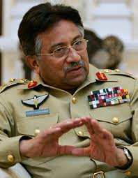ژنرال پرویز مشرف که با کودتایی آمریکایی در پاکستان قدرت را به دست گرفت .