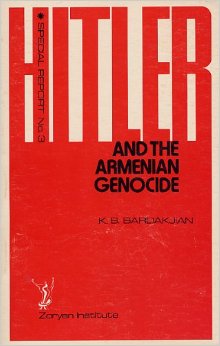 روی جلد کتاب « هیتلر و نسل کشی ارمنیان » ، نوشته ی  
