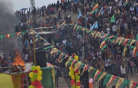 جشن نوروز در استان کردستان سوریه